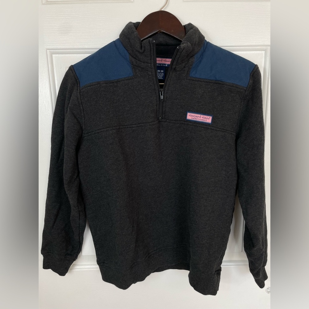 NWOT Vineyard Vines Shep 1/4 Zip Pullover Sweatshirt Boys Size Large‎